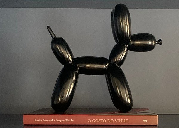 Escultura Bexiga de Cachorro Preto