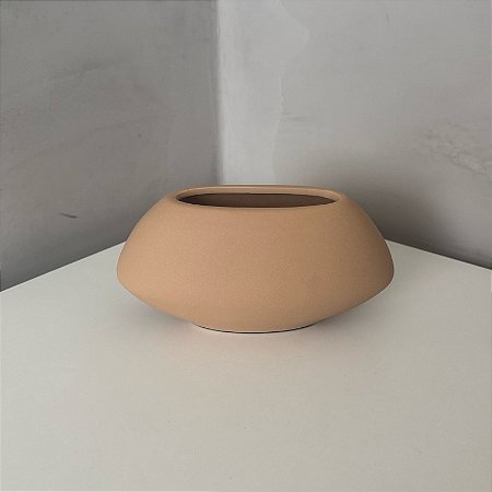 Vasinho de Cerâmica Estreito - Nude