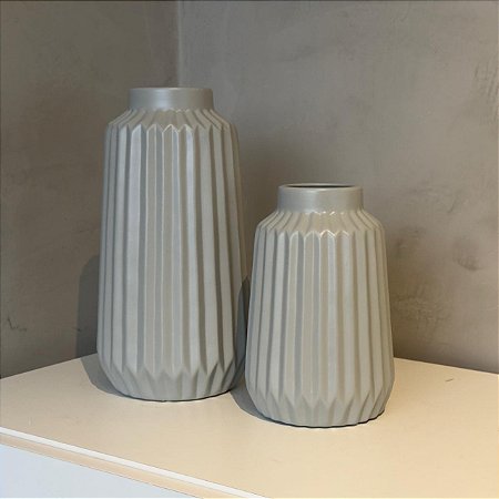 Vaso Geom | Cinza