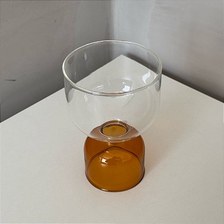 Vasinho em Vidro Tube Laranja