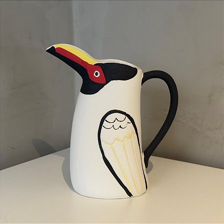 Vaso Uirapuru Vermelho e Amarelo