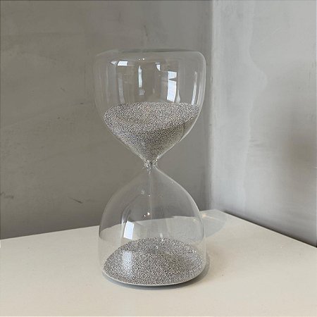 Ampulheta Bolinhas Prateadas