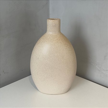 Vaso Alto Estreito Bege