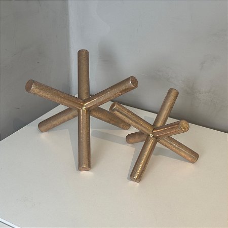 Escultura Estrela Dourada