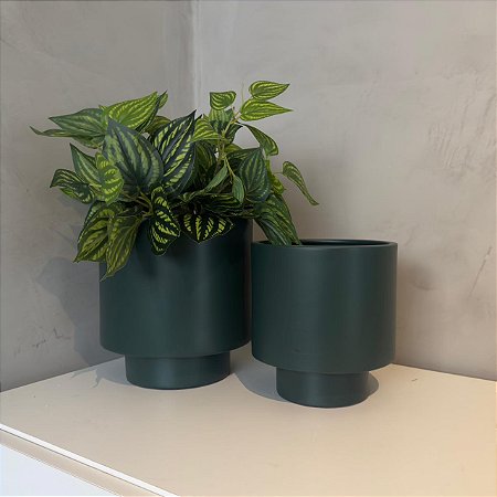 Cachepô Reto com Base | Verde