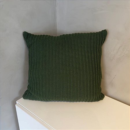 Almofada Tricô Verde