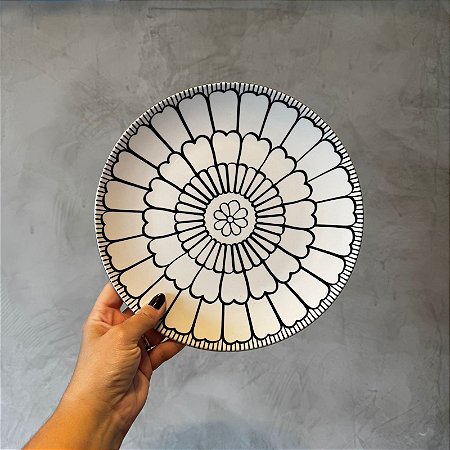 Prato Flower Porcelana - Raso de sobremesa