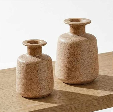 Vaso Bojudinho Areia e Marrom