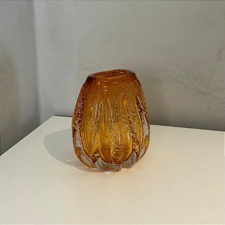 Vasinho em Vidro Âmbar