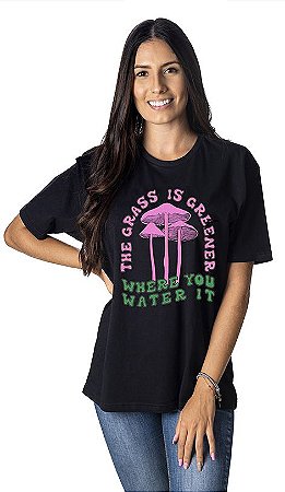 Camiseta cogumelo foco unissex
