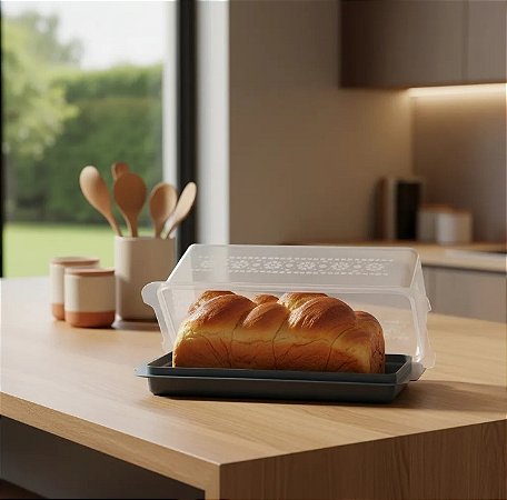 Tupperware Porta Bolo Retangular Murano