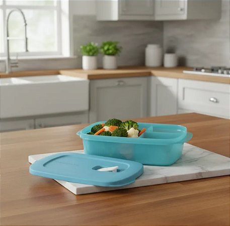 Tupperware Marmita Cristalwave c/Divisórias 1L