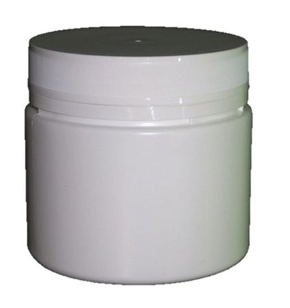 Pote Plástico 500 ml Branco Rosca Lacre kit com 10 unid