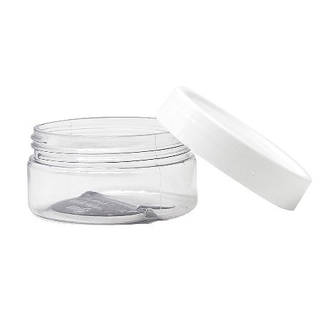 Pote Creme ou pomada Transparente 60 ml pct 10 unid