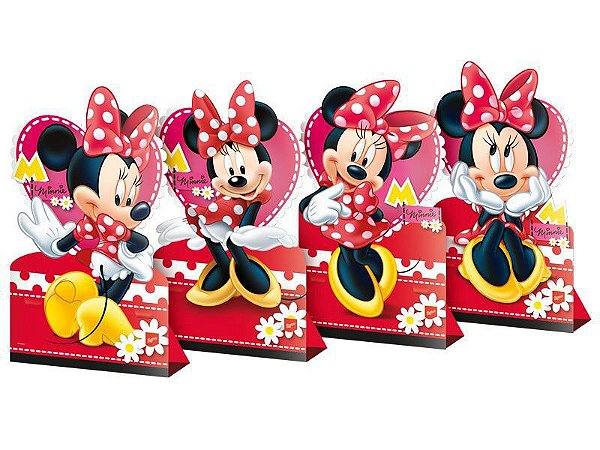 Decoração de Mesa da Minnie kit com 4 unid