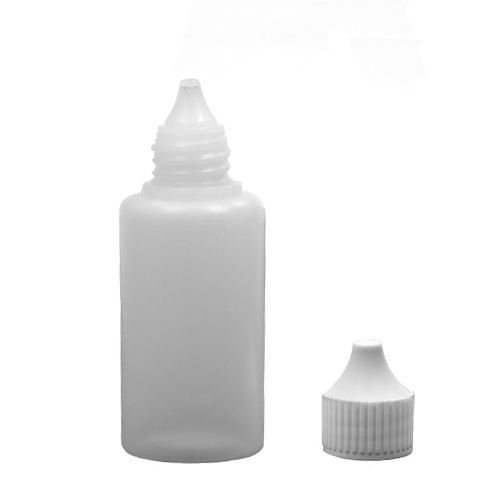 Frasco conta gotas de Plástico Sem Lacre 30 ml kit com 10 unidades