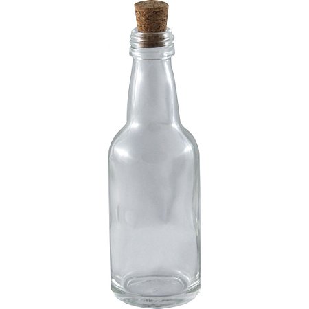 Garrafinhas para Lembrancinhas 50 ml de vidro com Rolha kit com 10 unid