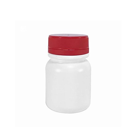 Pote Plástico para cápsula 30 ml Rosca Lacre kit 10 unid