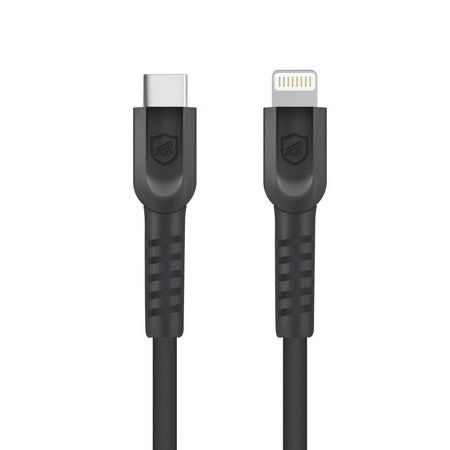 CABO DUAL SHOCK LIGHTNING / TYPE C - PRETO - 1,2M - (MFI HOMOLOGADO)