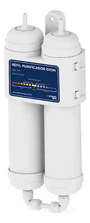 Refil Filtro Duplo para Purificador de Água Alcalina GIOM Planeta Água