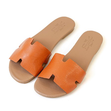 Sandália Rasteira Karen Venutti (Orange)