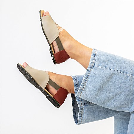 Sandália Rasteira Luna Venutti (Off-White)