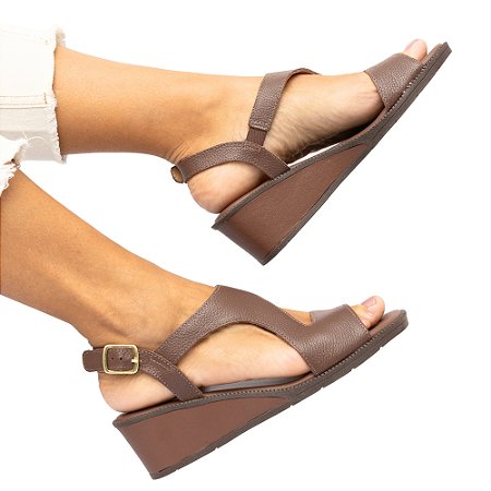 Sandália Anabela Vilma Venutti (Café)