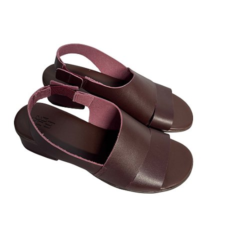 Sandália Salto Bloco Daiana Venutti (Vinho)