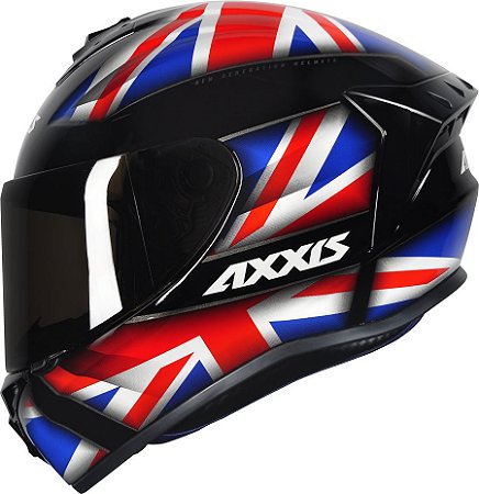 AXXIS DRAKEN UK GLOSS BLACK/RED/BLUE