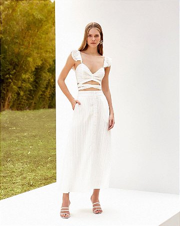 CONJUNTO TOP E SAIA