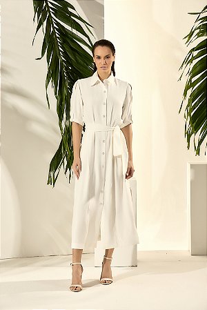 CHEMISE RECORTE COM PREGAS