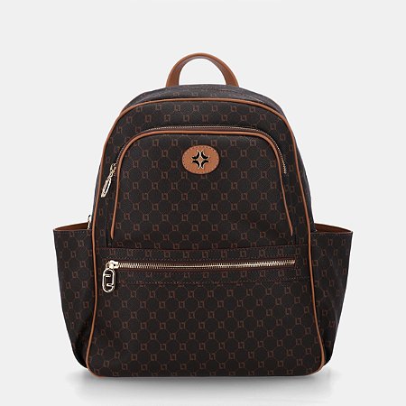 Mochila Extra Grande Monograma Ll Mocca