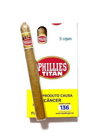 Charuto Phillies Titan Natural - com 5 unid.