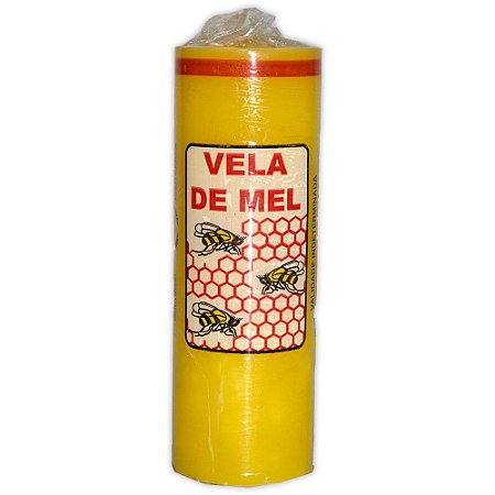 Vela Votiva (7 dias) feita de 100% de parafina pura - com Mel- 260gr