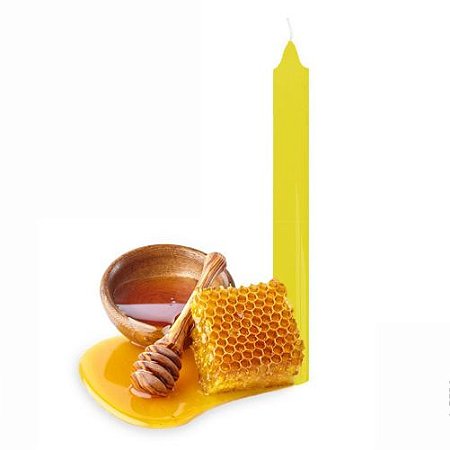 Velas Palitos feitas de 100% de parafina pura - com Mel- 250gr