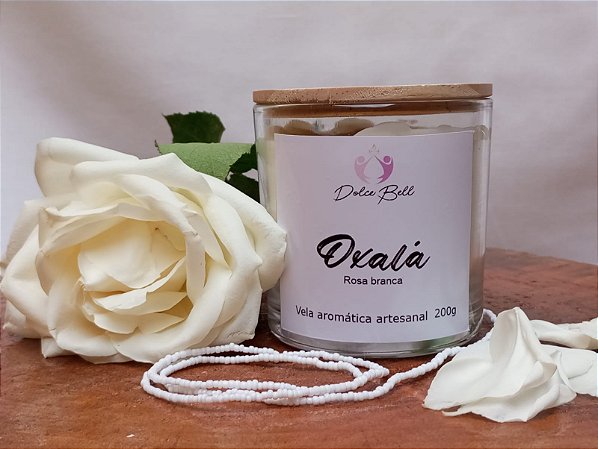 Vela Oxalá - Rosa Branca 200g