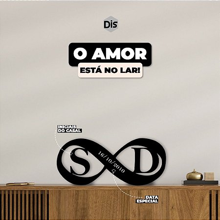 Símbolo Infinito - Casal (Leia a Descrição)