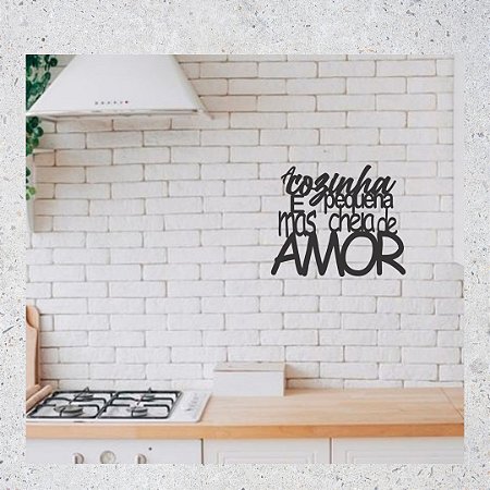 Lettering - Cozinha pequena
