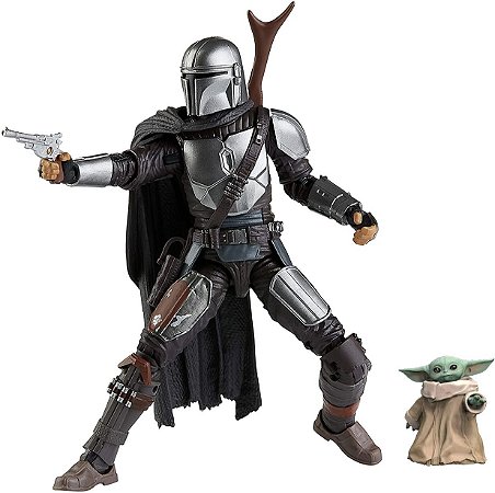 Mandalorian (Beskar Armor) & Baby Yoda The Black Series