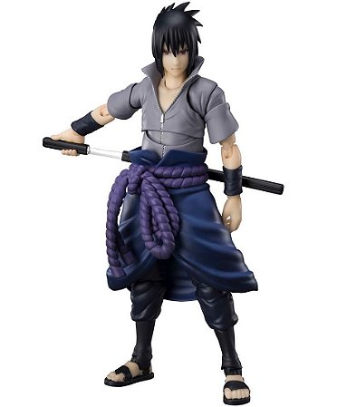 Boneco Naruto Shippudem Sasuke Uchiha Clássico Colecionável