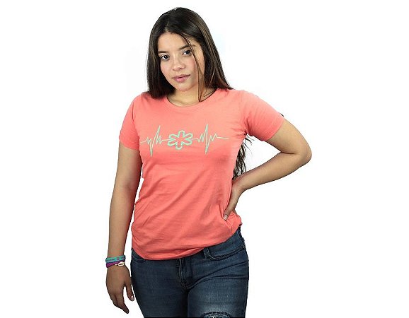 Camiseta Tuff Feminina Coral Silk Turquesa TS4161