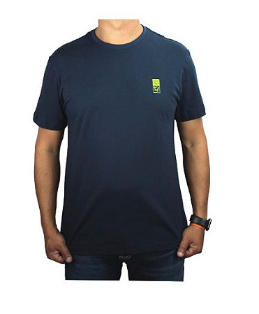 Camiseta Tuff Masculina Azul Marinho Silk Verde TS3995