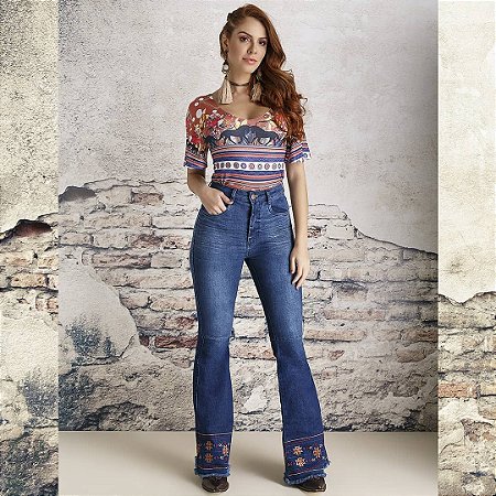 CALÇA BILL WAY FLARE PRETO