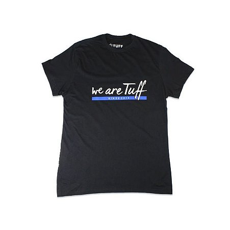 Camiseta Masculina Preta Silk Tuff Azul TS3317