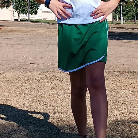 Shorts-saia Juvenil com viés
