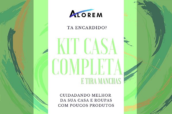 KIT CASA + ROUPA LIMPA + TIRA MANCHAS