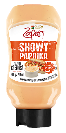 Maionese Showy Paprika® Custom Culinary® Zafrán® | Frasco 200g - Caixa com 10 unidades