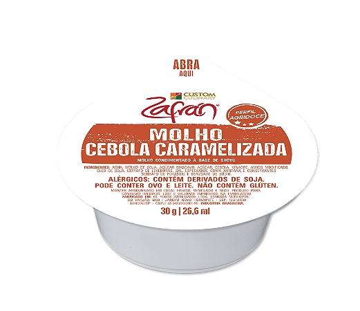 Molho Cebola Caramelizada Zafrán Blister 30g - Caixa com 96 unidades