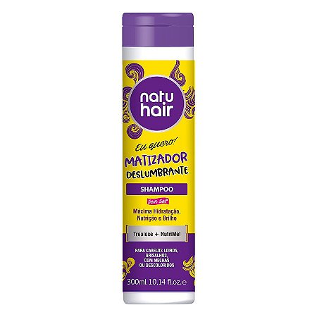 Shampoo Matizador Deslumbrante Eu Quero! NatuHair 300ml