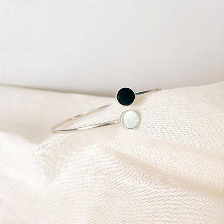 Bracelete Madrepérola e ônix